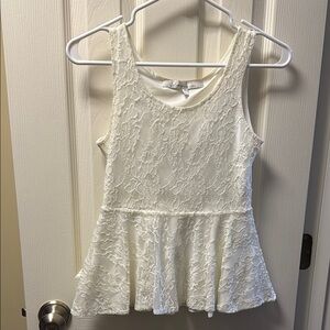 Lovers + Friends Peplum Embellished Tank Top